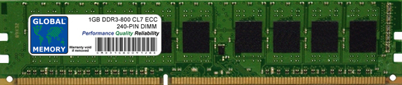 1GB DDR3 800MHz PC3-6400 240-PIN ECC DIMM (UDIMM) MEMORY RAM FOR FUJITSU-SIEMENS SERVERS/WORKSTATIONS